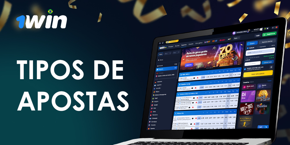Que tipos de apostas estão disponíveis para 1win usuários do Brasil?